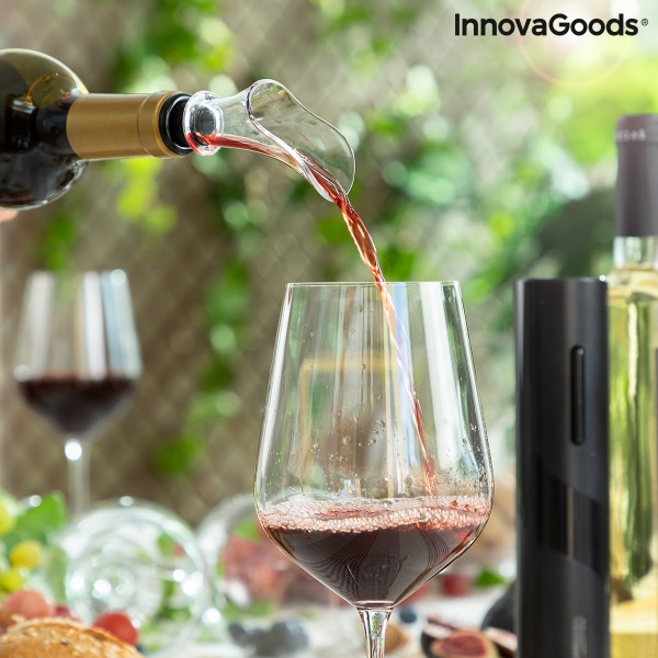 Set cadou pentru vin cu tirbușon electric și accesorii