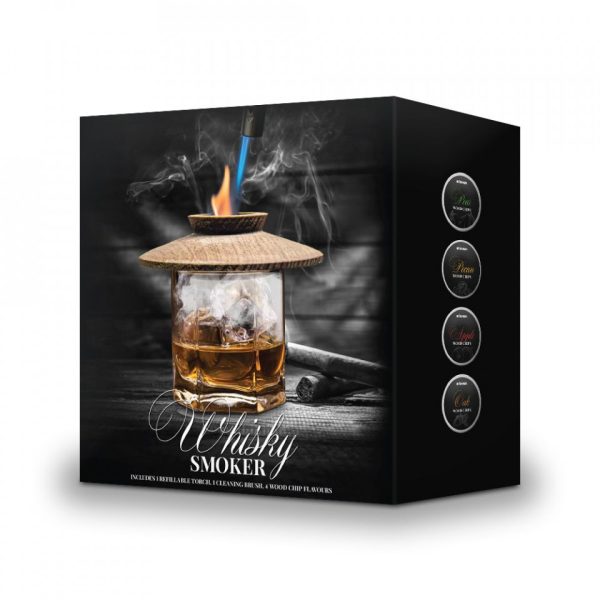 whiskey-smoker5166.jpg Set Whiskey Smoker cu torță și 4 arome de lemn